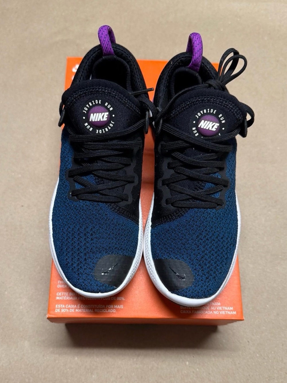 Nike Joyride Run Flyknit Black Valerian Blue Womens running shoes size 5 NEW! - Picture 3 of 6